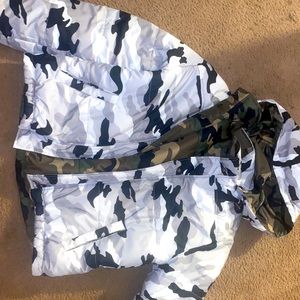 Reversible Camo Puffer Coat